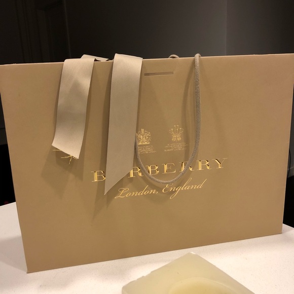 burberry paper shopping bag